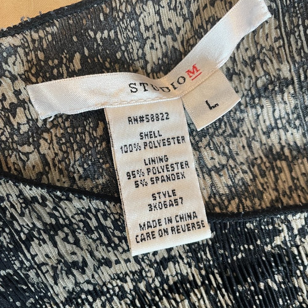 STUDIO M || Women's lightweight dress with graphic print - Size L - Picture 5 of 5